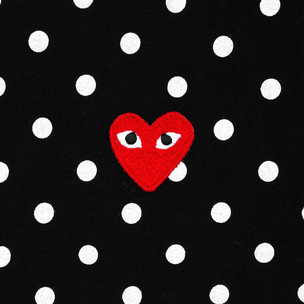 Women's Polka Dot L/S T-Shirt - Black