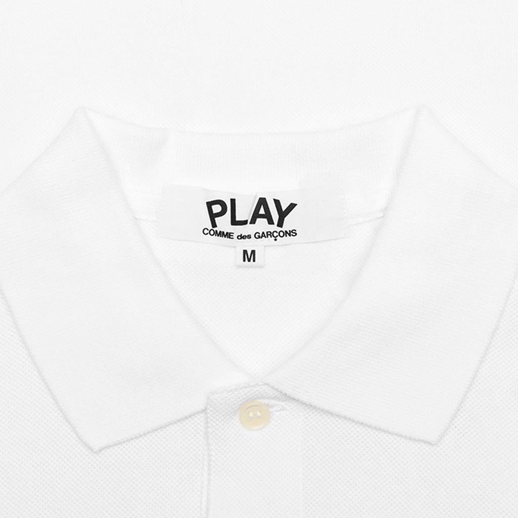 Women's CDG Heart Polo Shirt - White