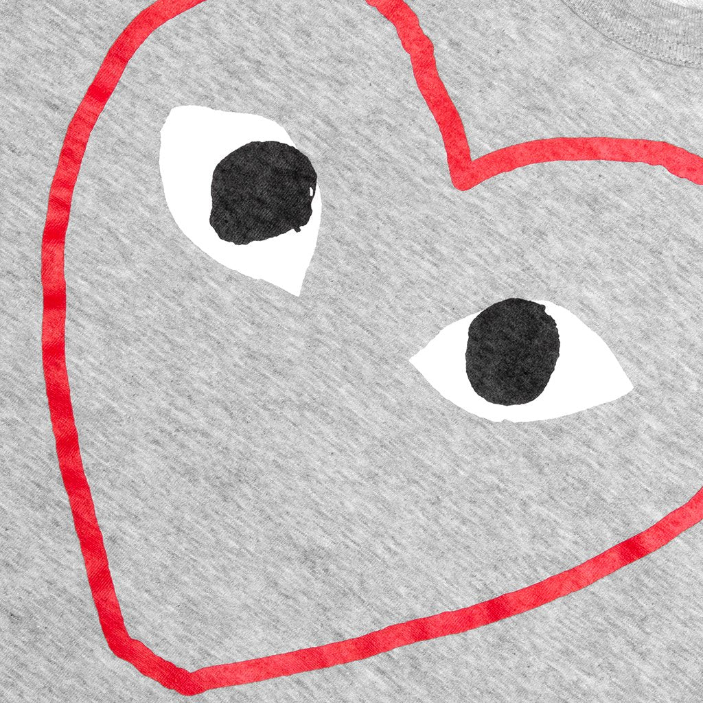 Women's CDG Heart Sketch Tee - Grey