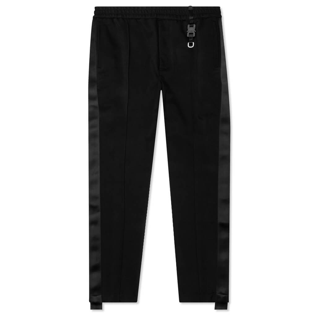 Buckle Detail Track Pant  - Black