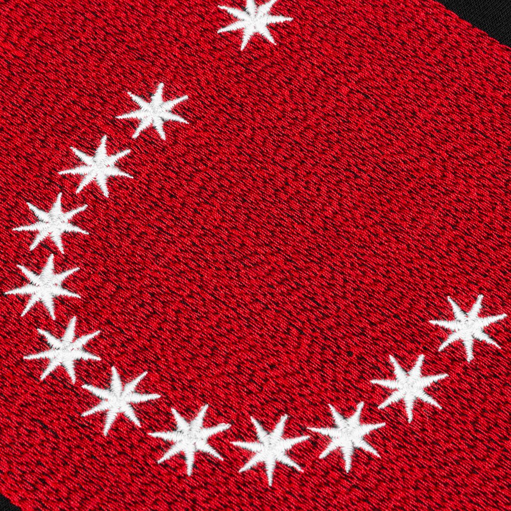 Embroidered Stars S/S T-Shirt - Black