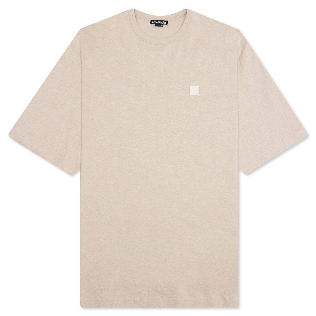 Face Logo Patch T-Shirt - Oatmeal Melange
