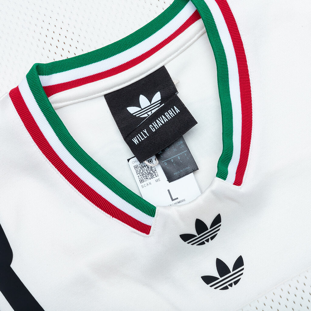 Adidas Originals x Willy Chavarria Basketball Jersey - Off White/Black