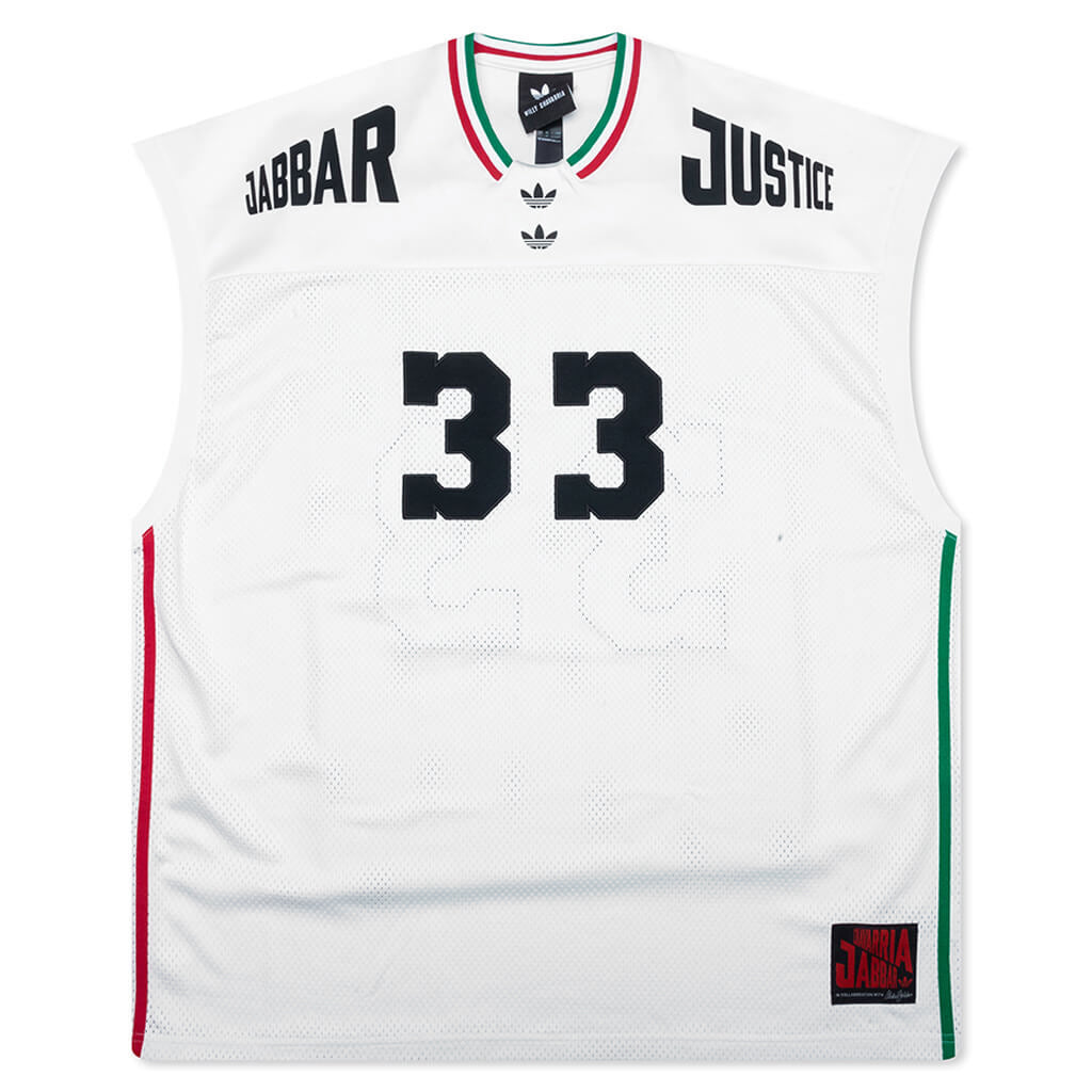 Adidas Originals x Willy Chavarria Basketball Jersey - Off White/Black