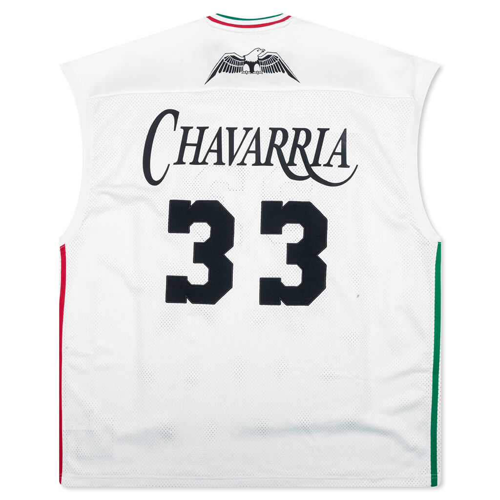 Adidas Originals x Willy Chavarria Basketball Jersey - Off White/Black