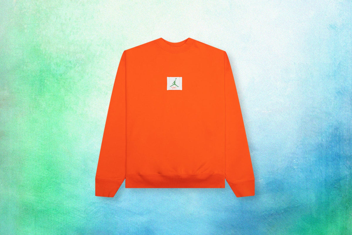 Air Jordan x Titan Women's SP IFC Crew T22 - Safety Orange/Chlorophyll