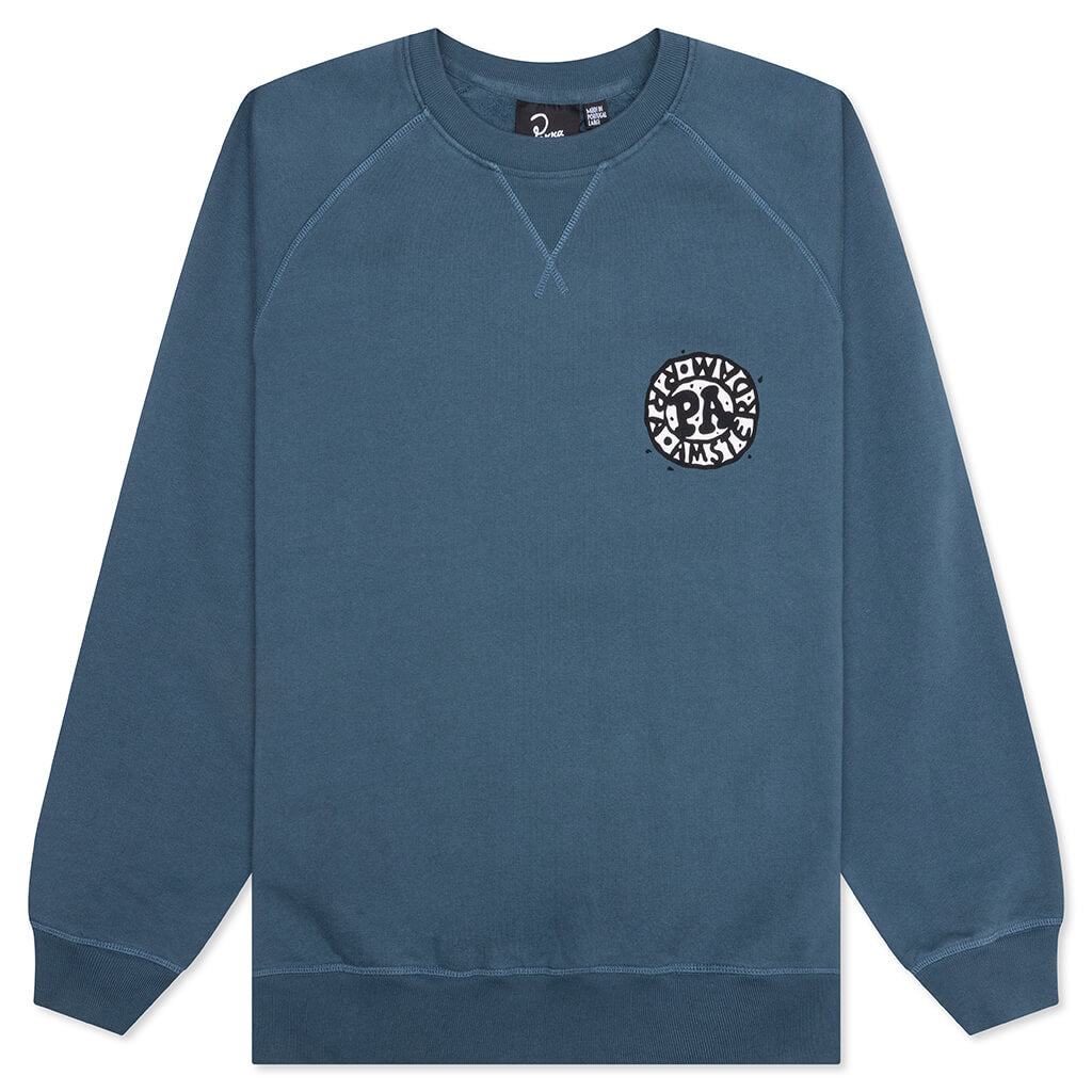 Amsterdammed Crew Neck Sweatshirt - Washed Blue