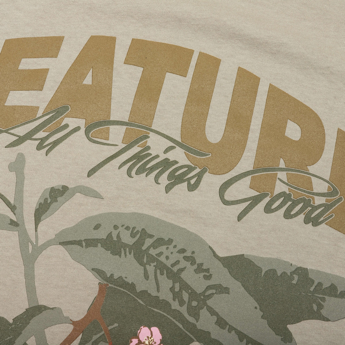 Apple Blossom Tee - Oil Green