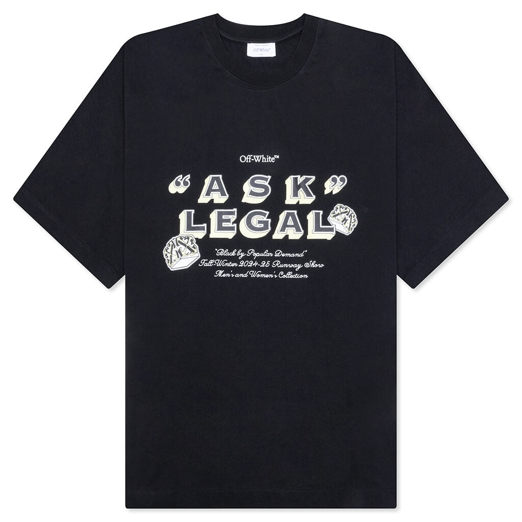 Arr Ask Legal Skate S/S Tee - Black/White