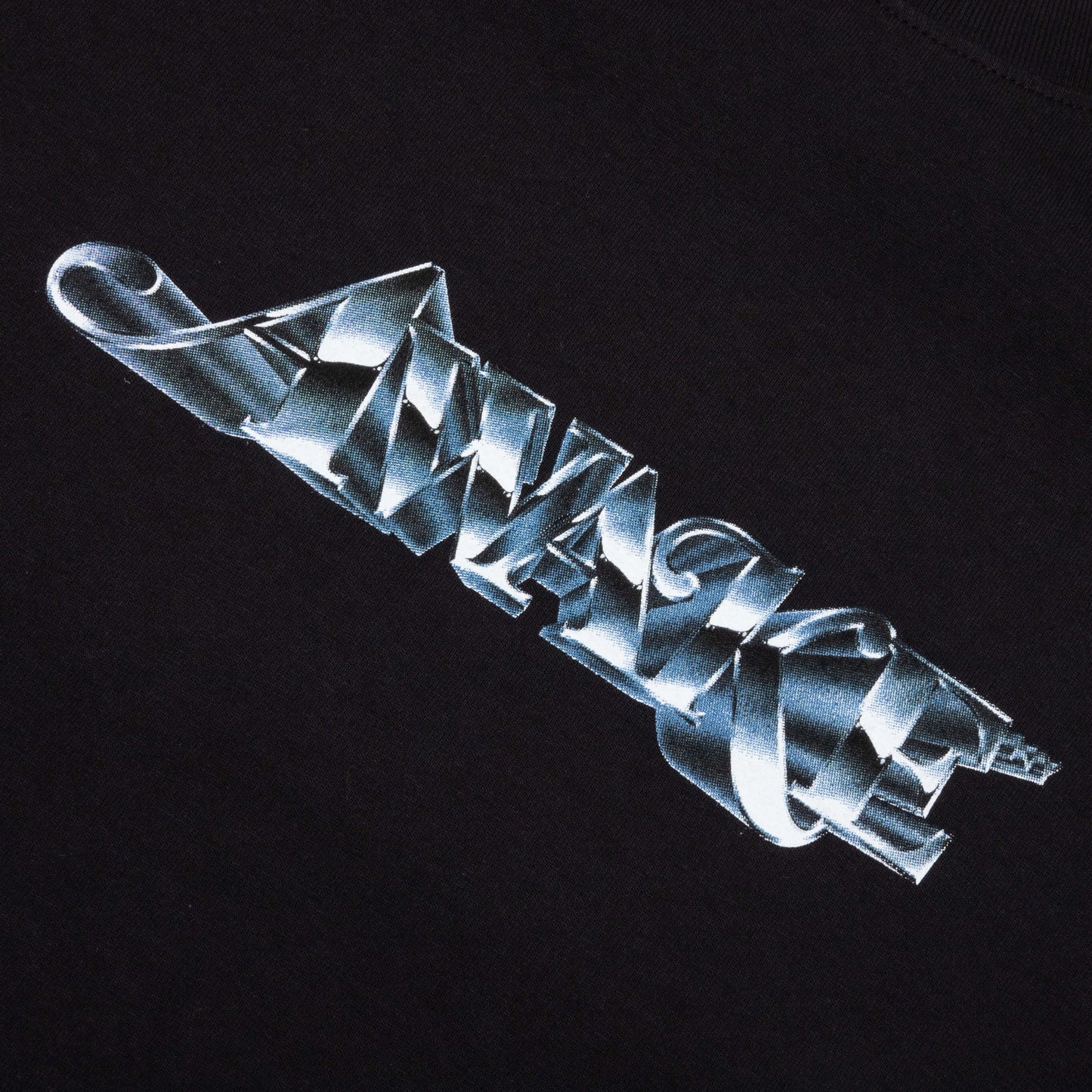 Awake Chrome Logo Tee - Black