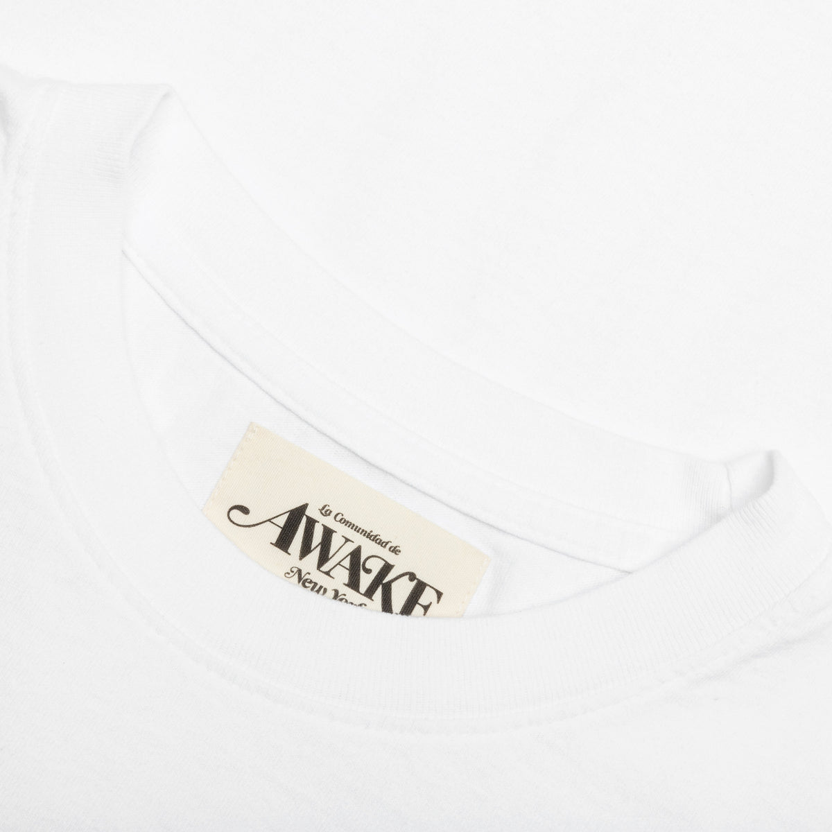 Awake Chrome Logo Tee - White
