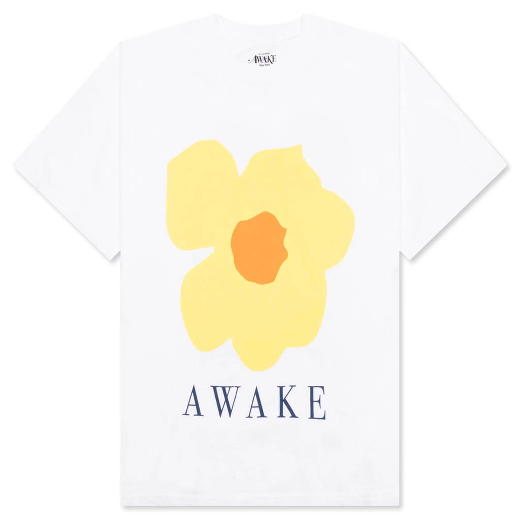 Floral Printed Tee - White
