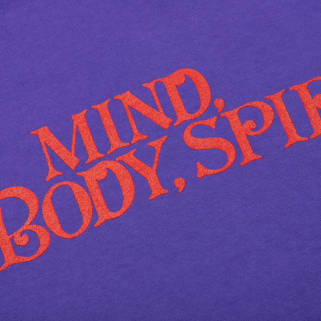 Mind Body Printed L/S Tee - Purple