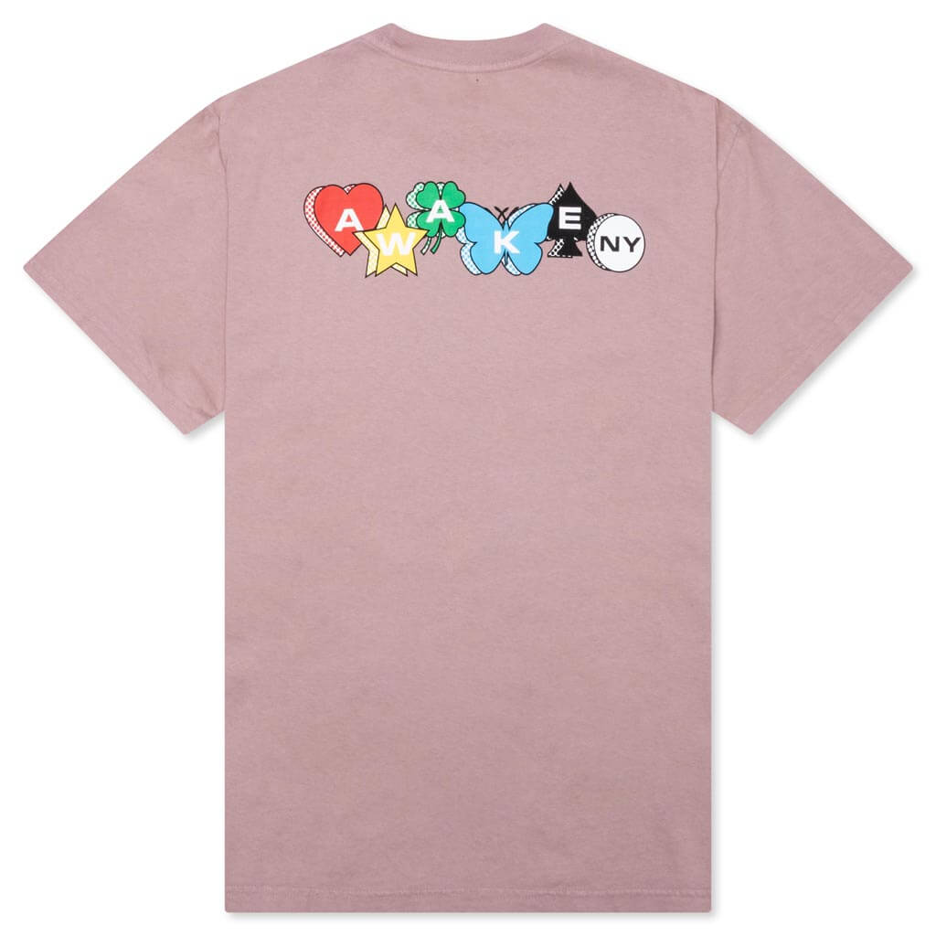 Printed Charm Logo Tee - Pale Mauve