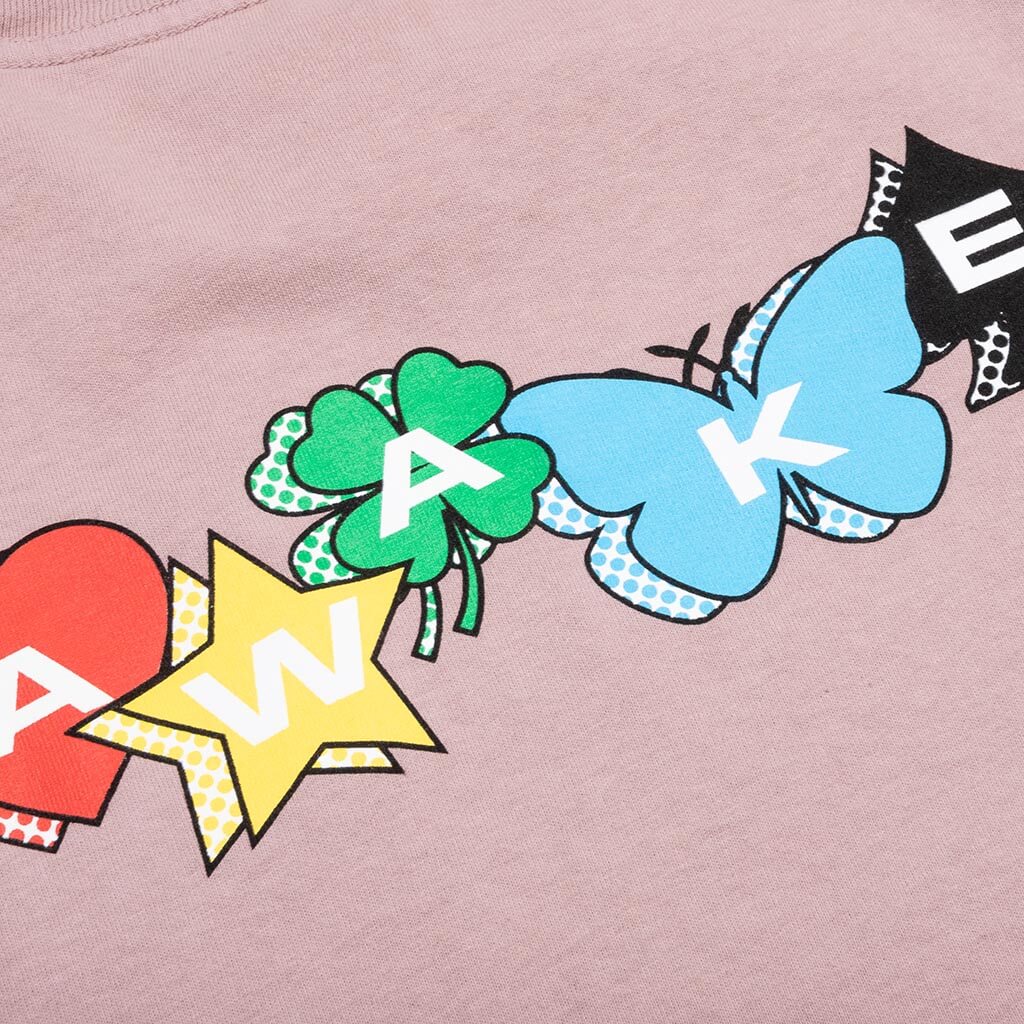 Printed Charm Logo Tee - Pale Mauve