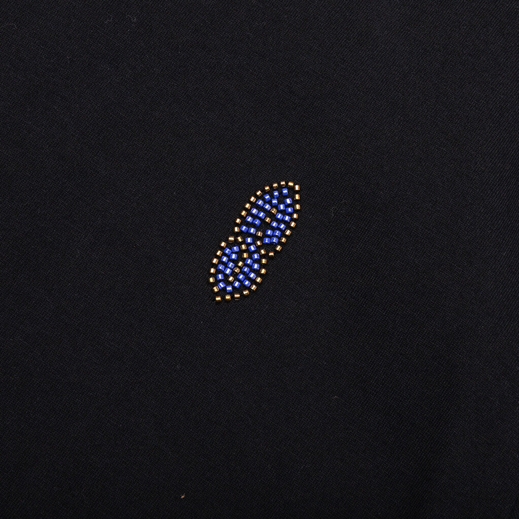 Beaded Lettering Tee - Black