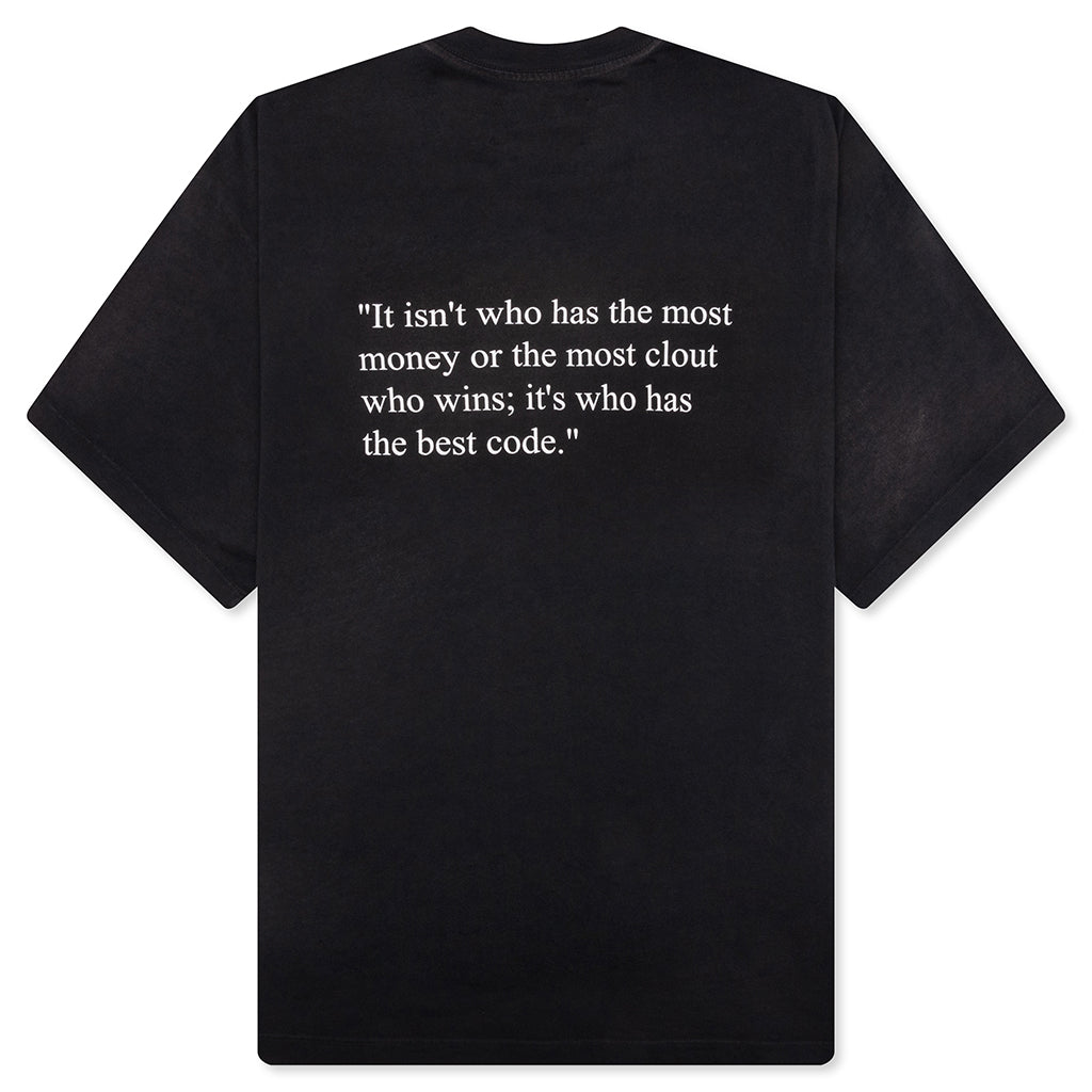 Best Code Tee - Washed Black
