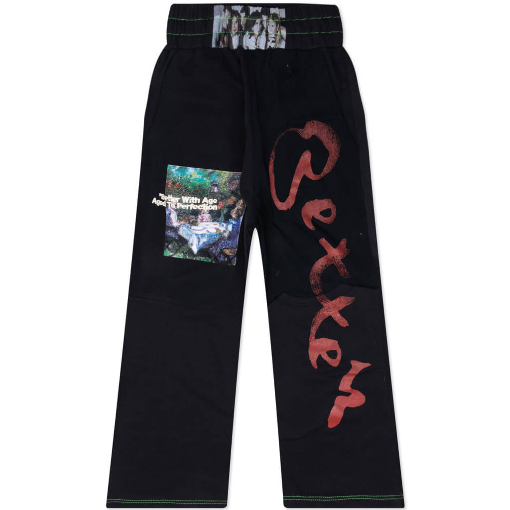 Black Remoir Reconstructed Sweatpant - Black