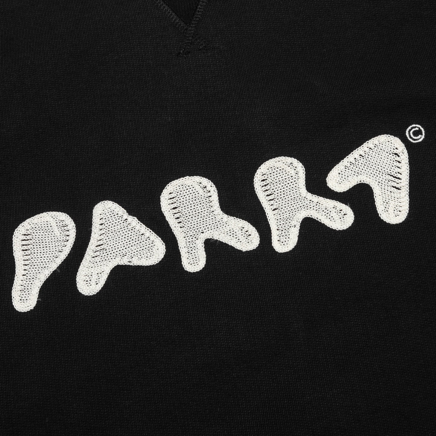 Blob Logo Crew Neck Sweatshirt - Washed Black
