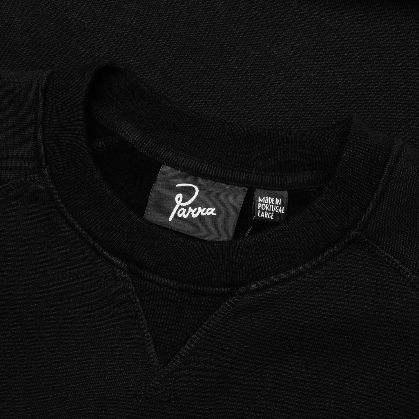 Blob Logo Crew Neck Sweatshirt - Washed Black