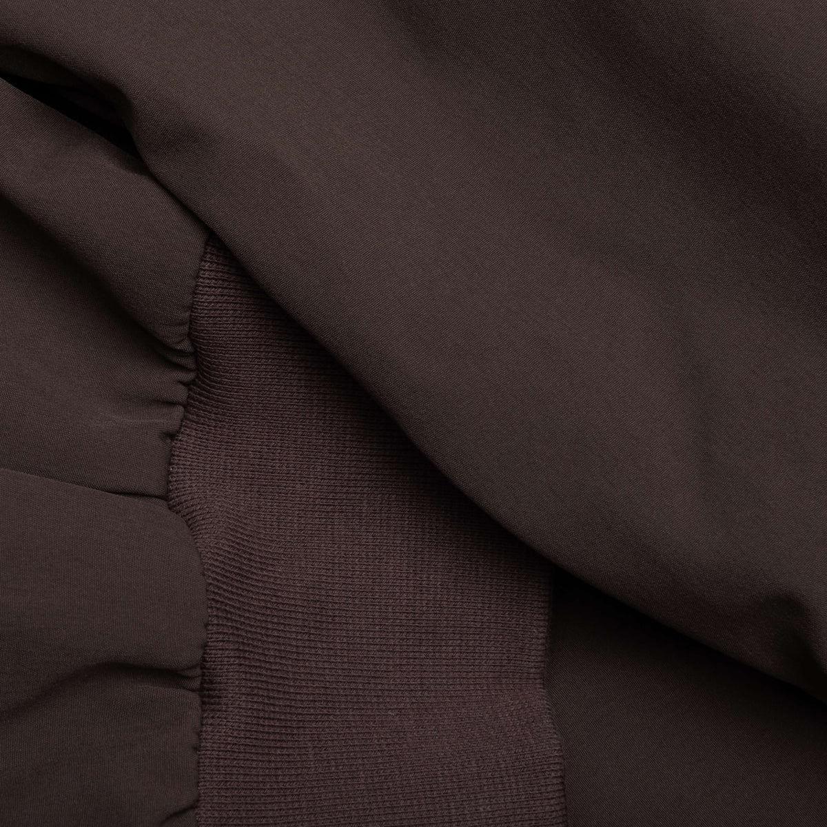 Bonded Nylon Bomber Jacket - Brown