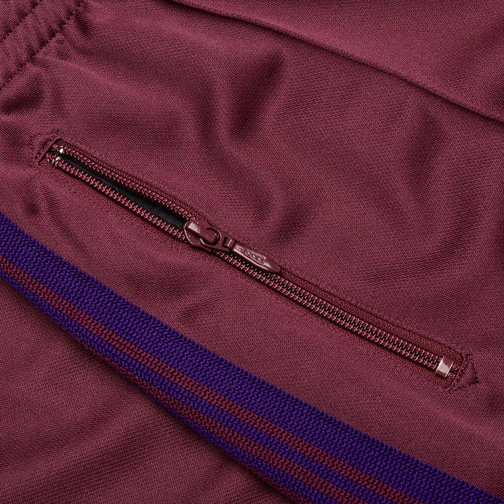 Boot-Cut Track Pant Poly Smooth - Wine