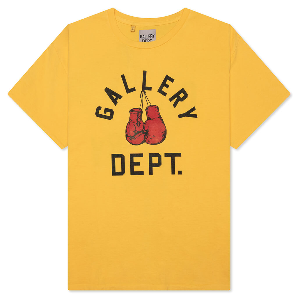 Boxing Merch Tee - Gold Yellow