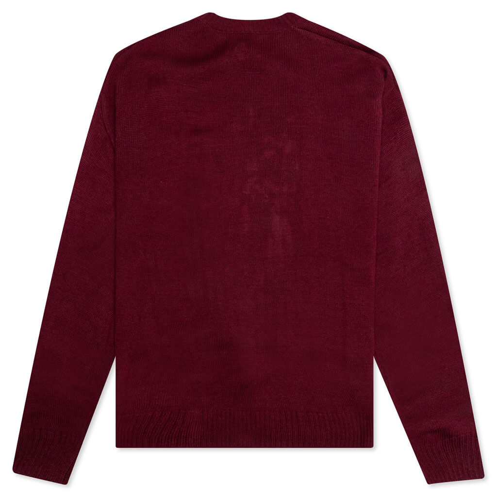 Meow Knit Sweater - Raspberry