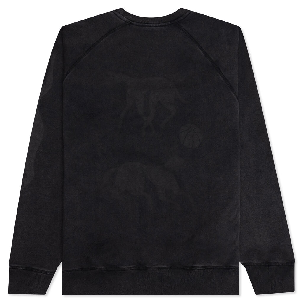 Swimming with Pets Crew Neck Sweatshirt - Asphalt Grey