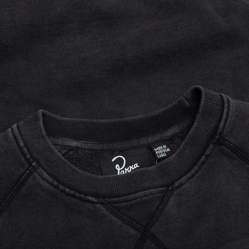 Swimming with Pets Crew Neck Sweatshirt - Asphalt Grey