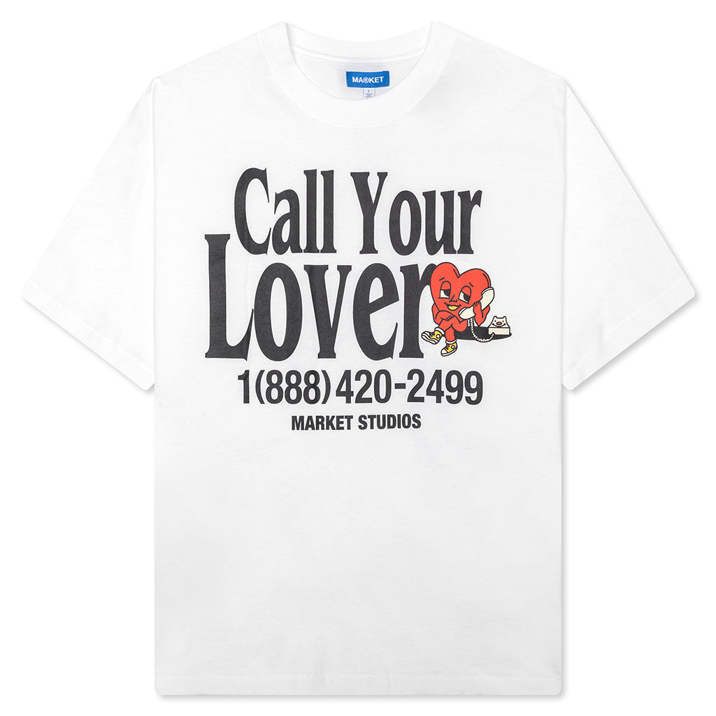 Call Your Lover T-Shirt - White