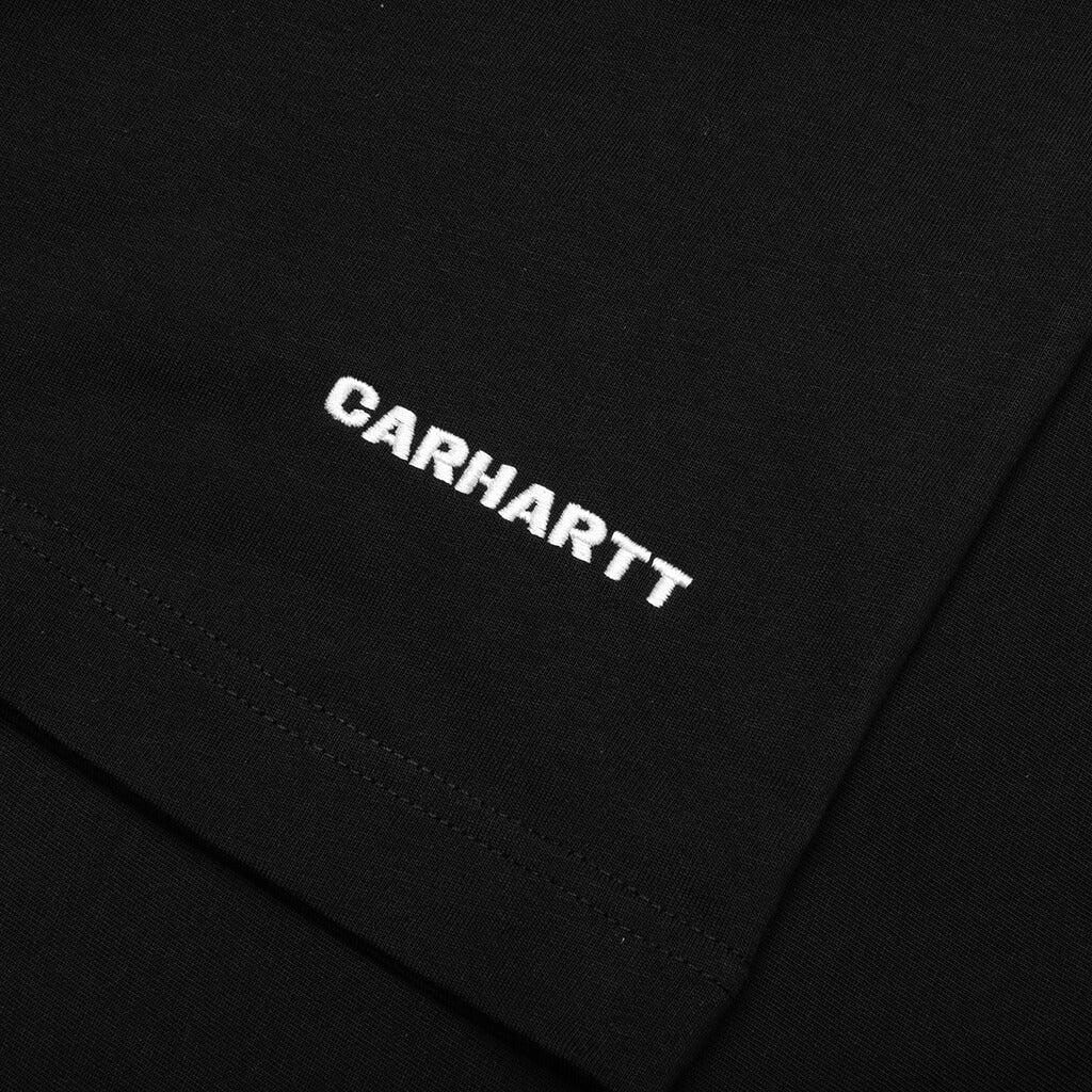 Link Script L/S T-Shirt - Black/White