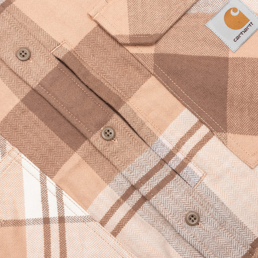 Carhartt WIP x Invincible L/S Work Shirt Max - Coca Mocha