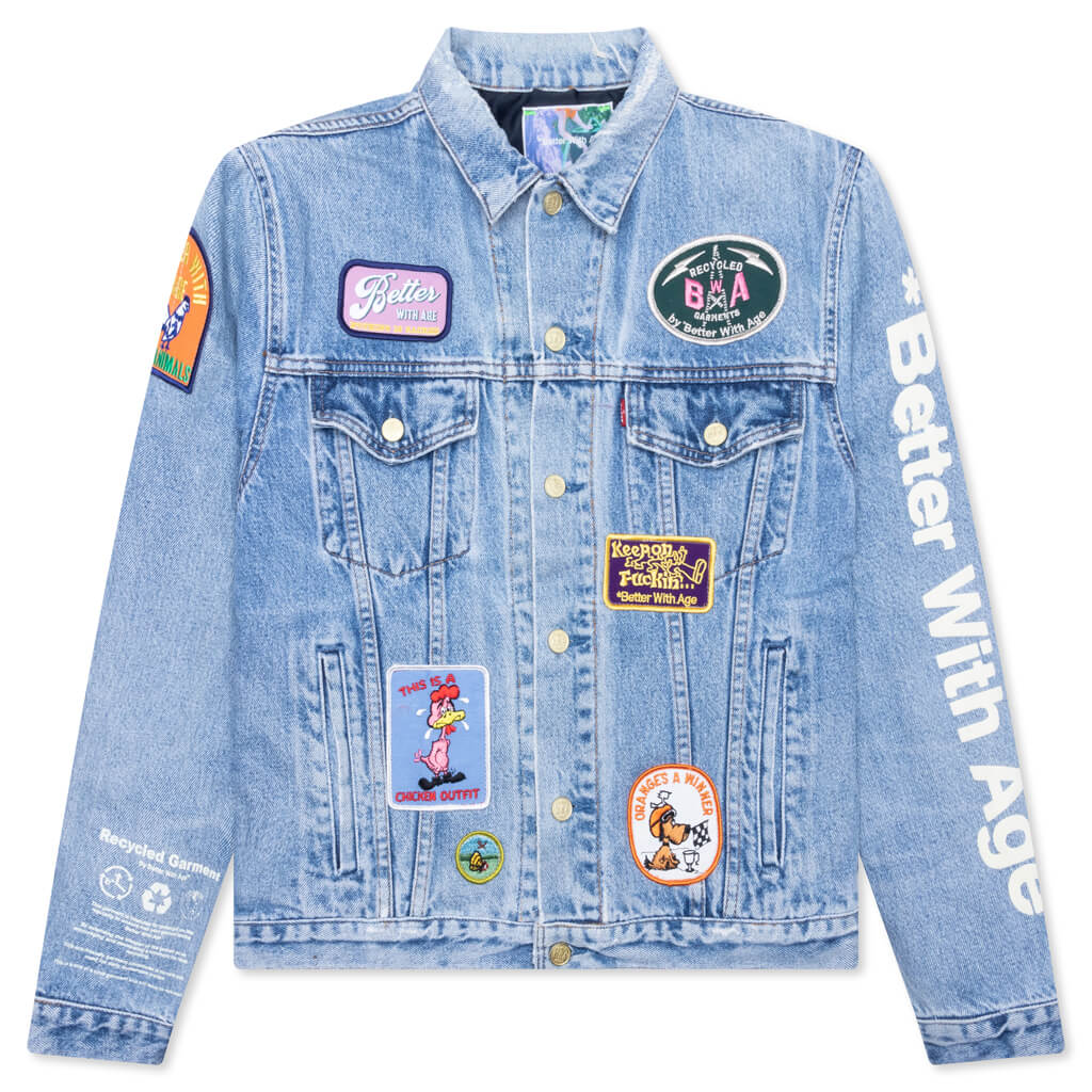 Charlatan Reversible Denim/Baseball Jacket - Indigo