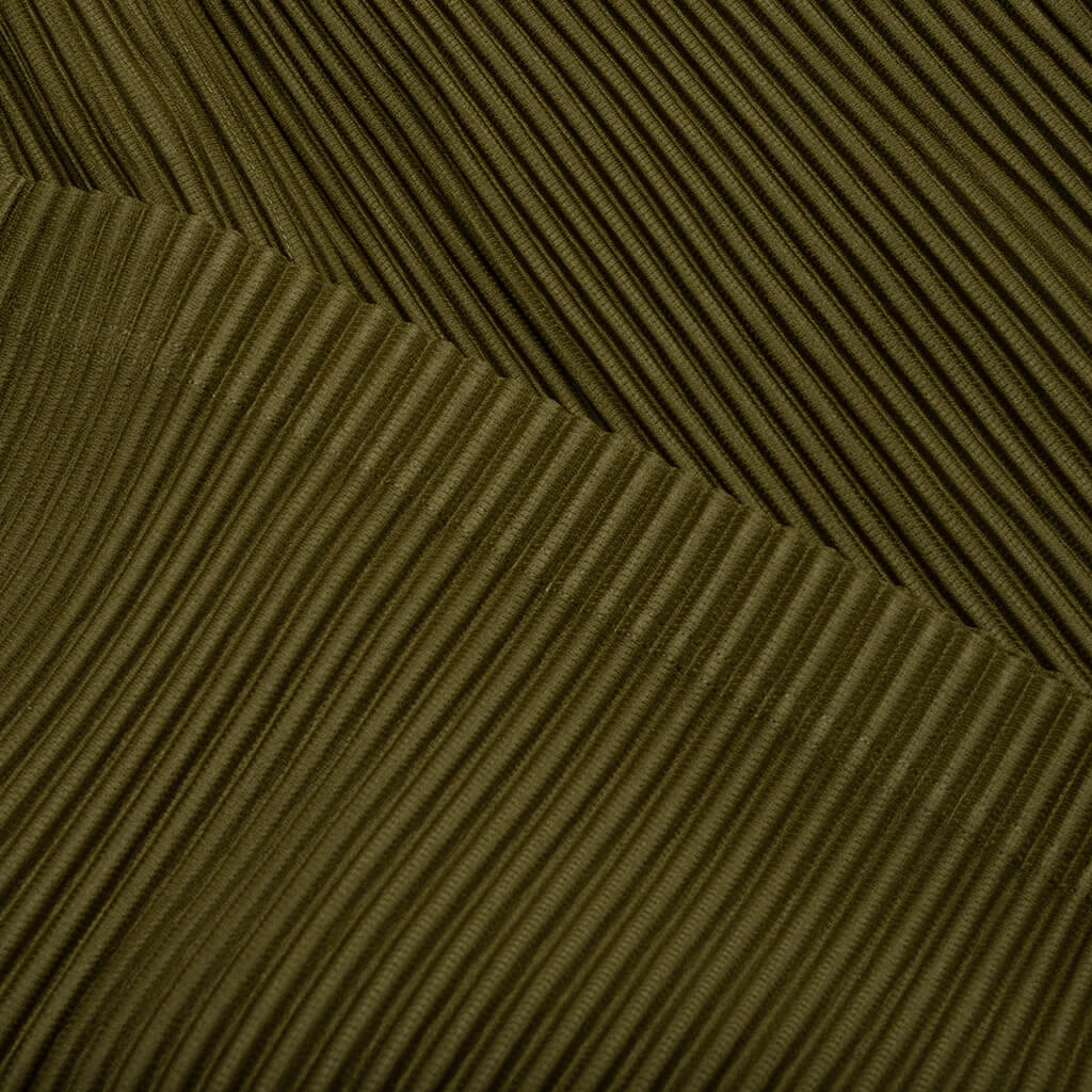 Color Pleats Shorts - Olive Khaki