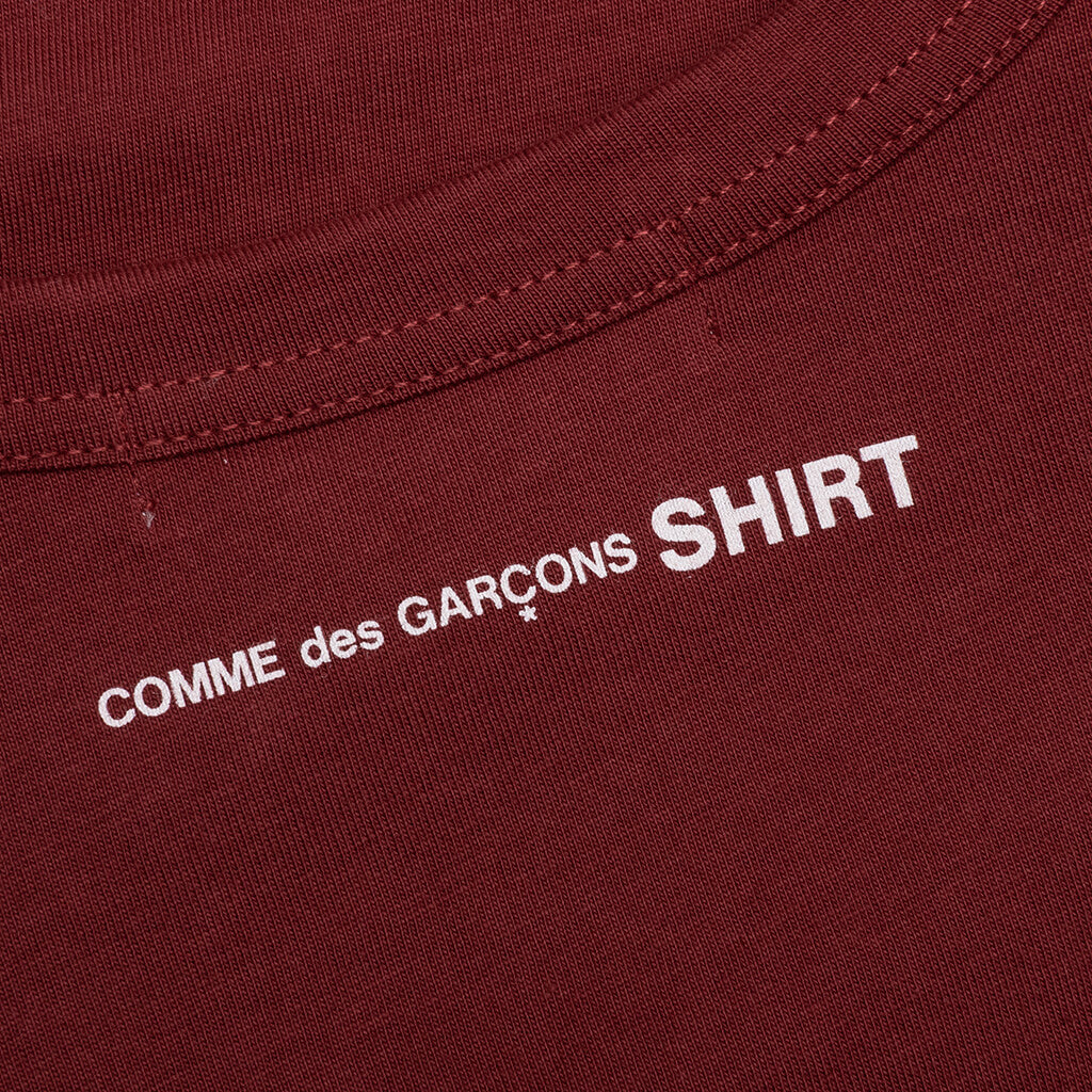 Back Logo S/S Tee - Burgundy