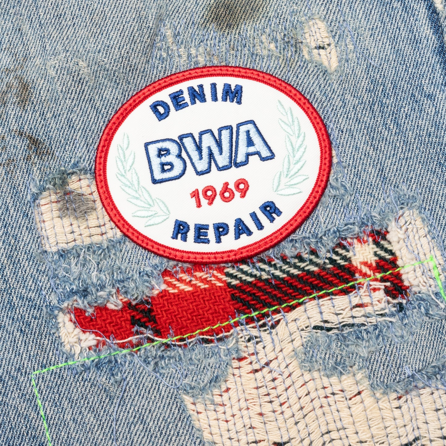 Denim Repair Pants - Indigo