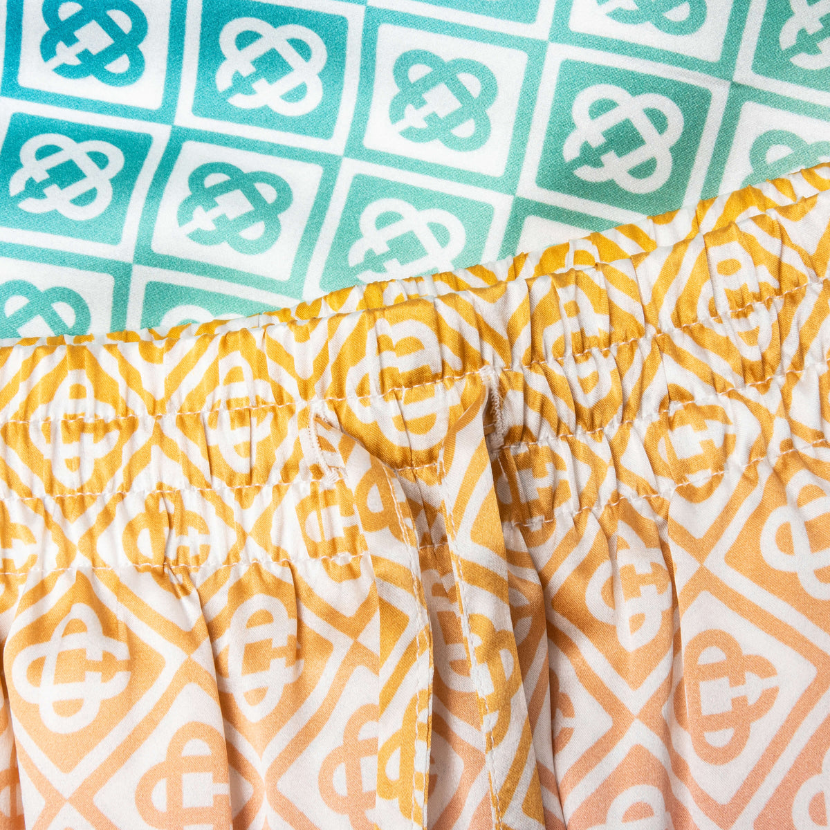 Silk Shorts - Diamond Monogram Degrade