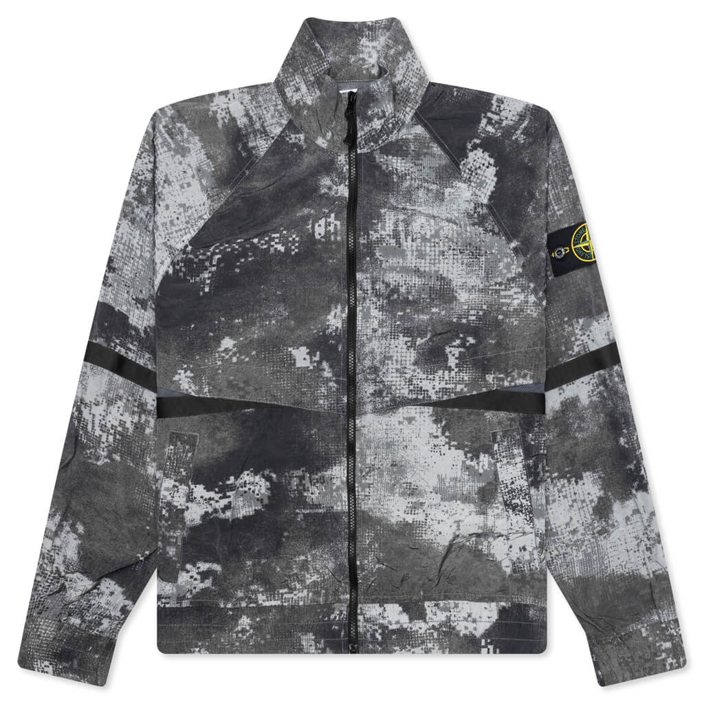 Dissolving Grid Camo Jacket - Grey
