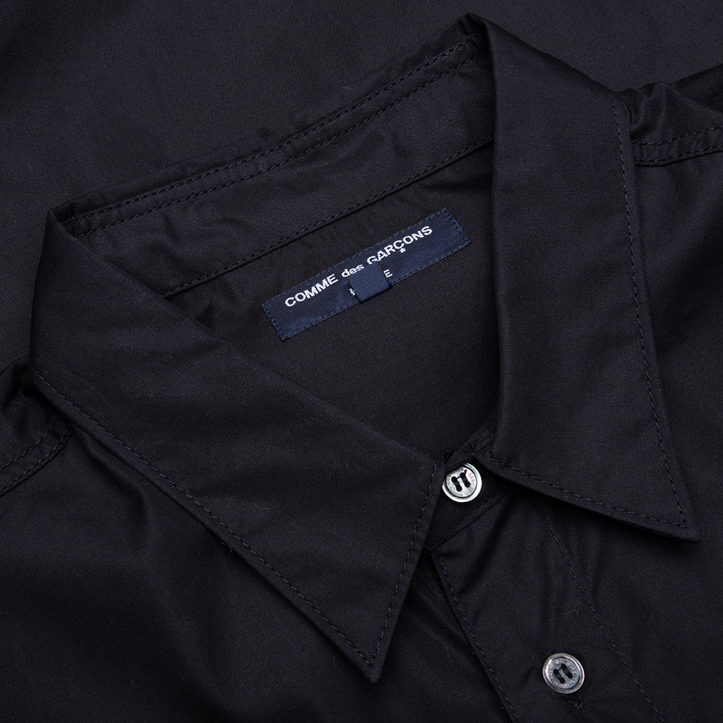 Drawstring L/S Shirt - Black