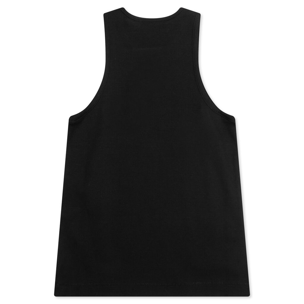 Essentials Kid's Ribbed Tank Top - Black