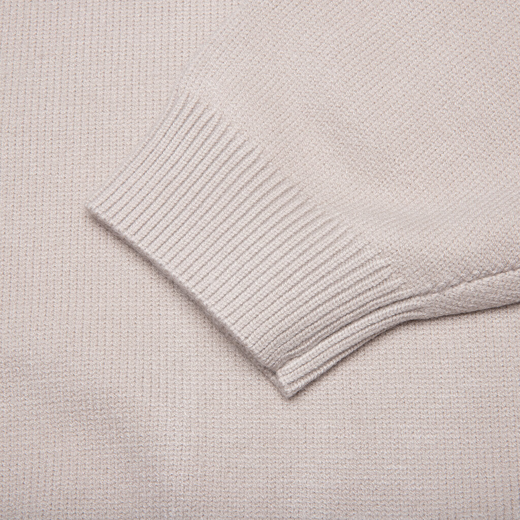 Essentials Knit Polo - Silver Cloud
