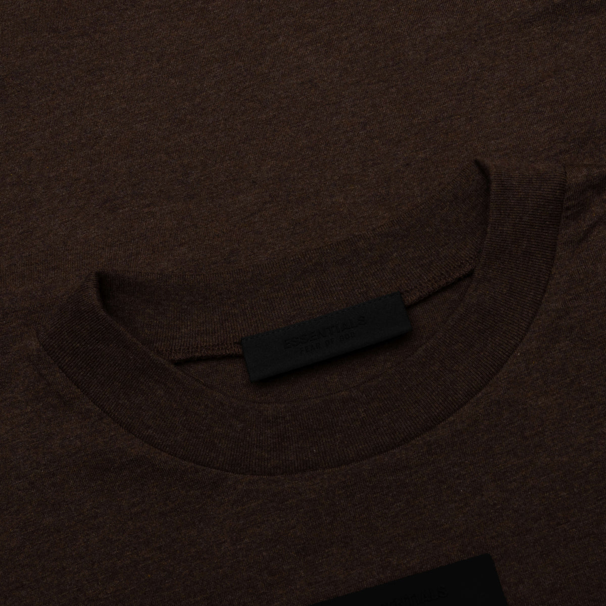Essentials L/S Tee - Heather Wood