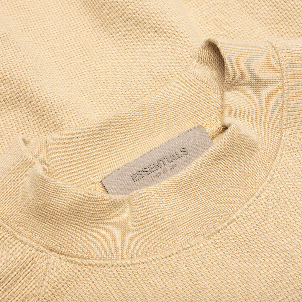 S/S Waffle Sweatshirt - Sand