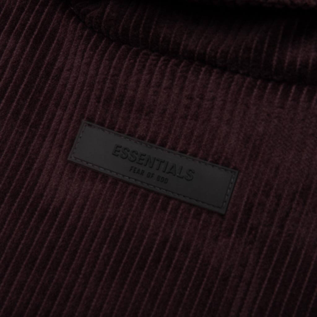 Corduroy Shirt Jacket - Plum