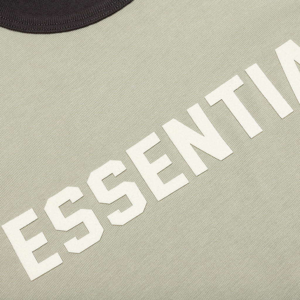 Essentials Kid's Ringer Tee - Seafoam