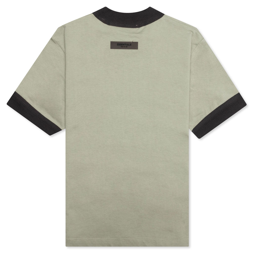Essentials Kid's Ringer Tee - Seafoam