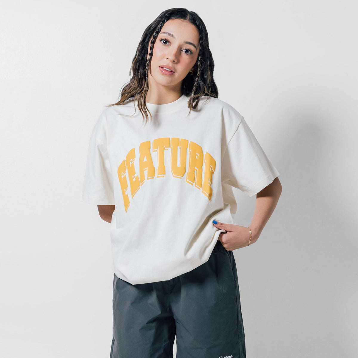 Collegiate Arch Tee - Oatmeal