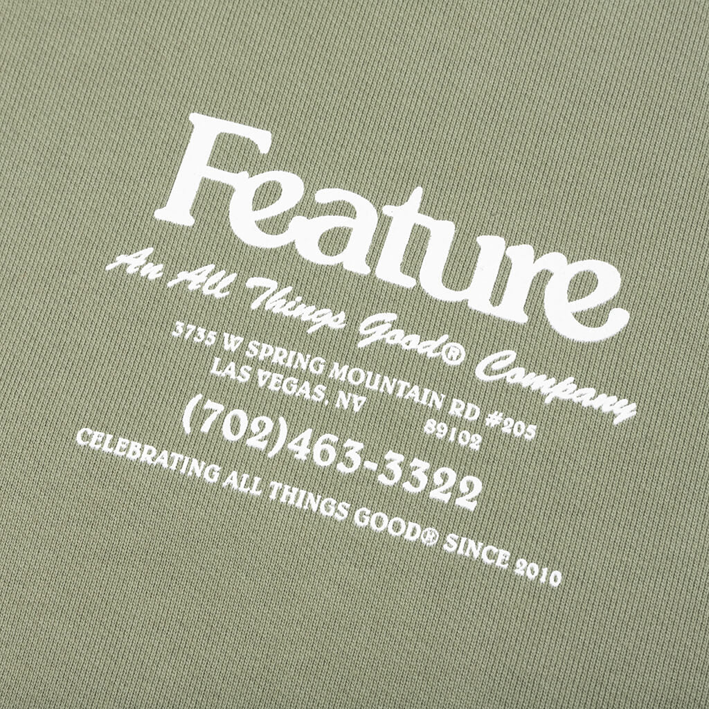 Jade Shop Hoodie - Oil Green