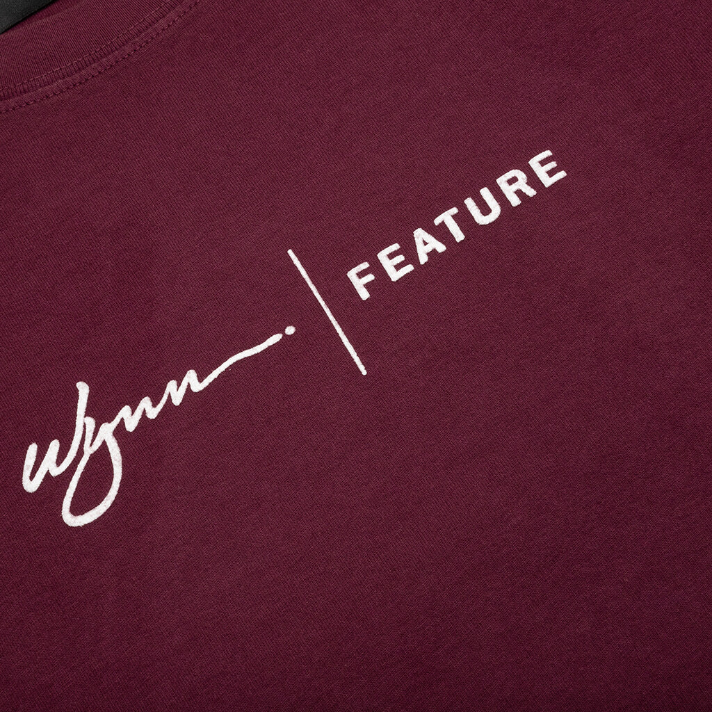 Wynn Logo Lock Up Tee - Oxblood Red